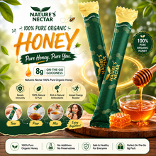 Load image into Gallery viewer, Natural Pure Organic Honey 8g Sachet (50 sachets) | Honey Sticks
