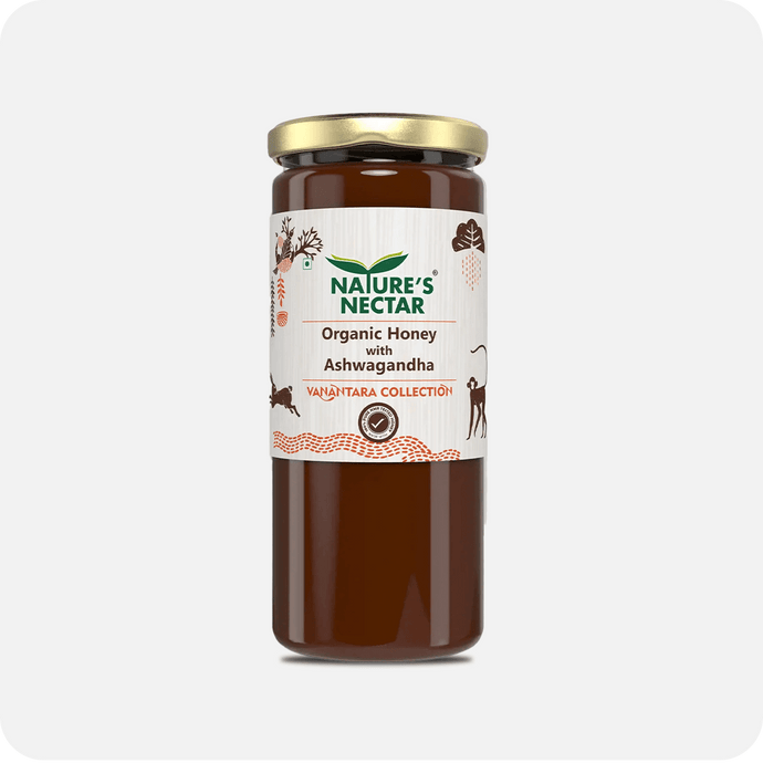 Organic Honey with Ashwagandha 325g | Natures Nectar